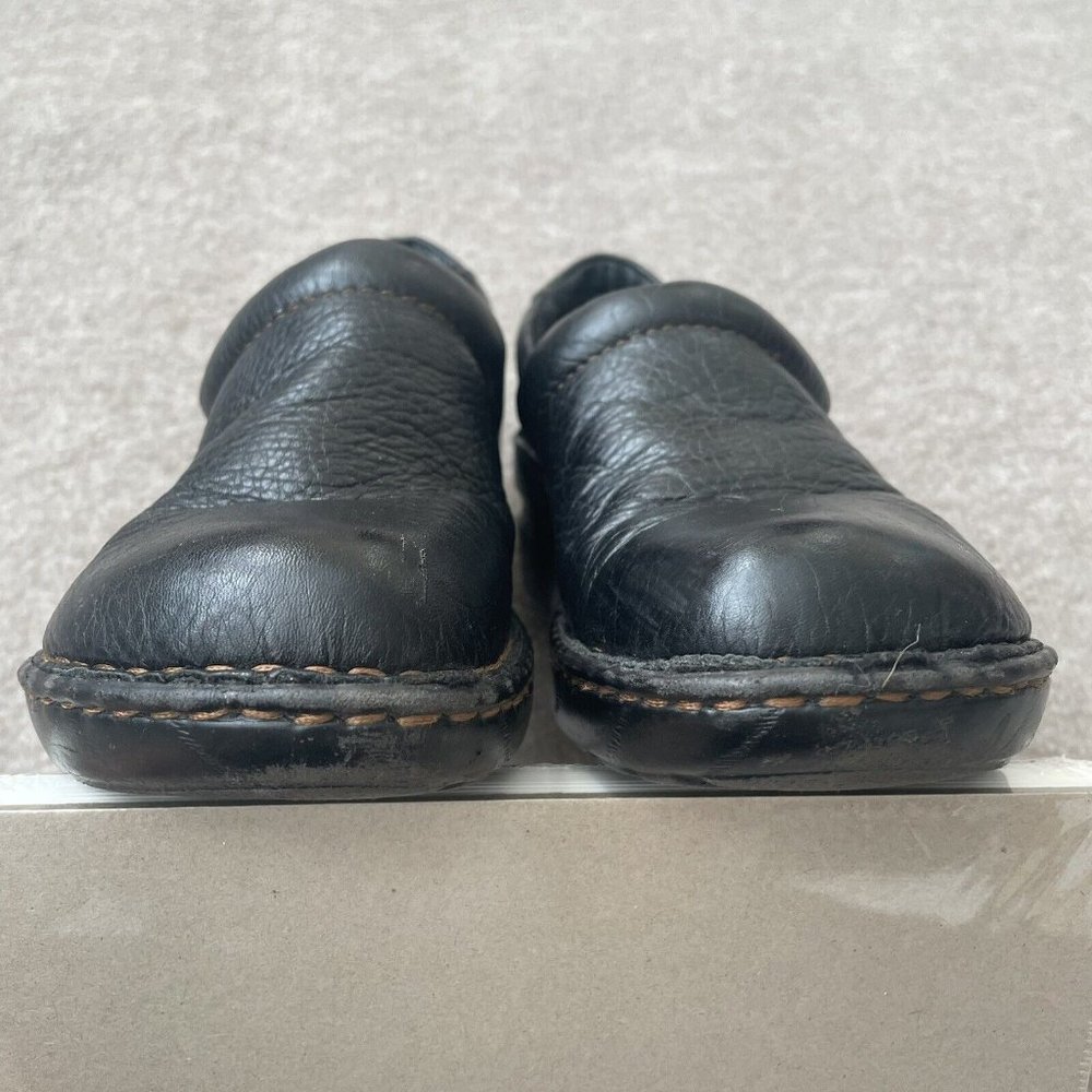 Boc Clogs Womens Size 7.5 Black Leather Casual Comfort Work Born Concept Shoes - Picture 13 of 14